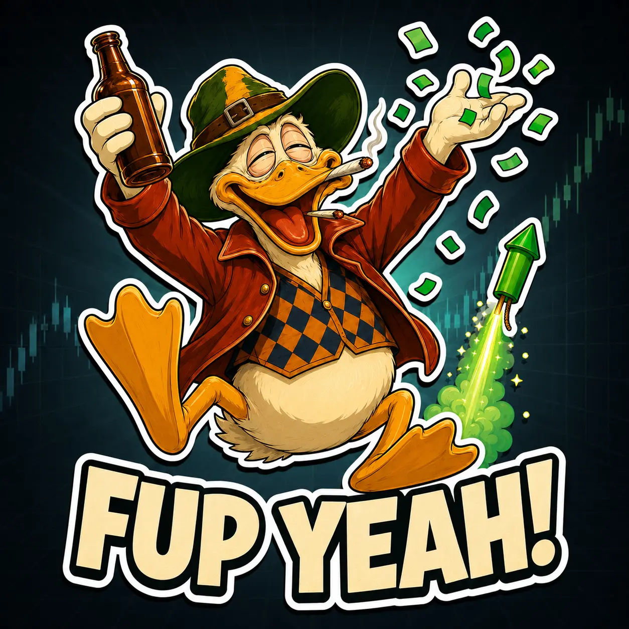 Fup Yeah sticker