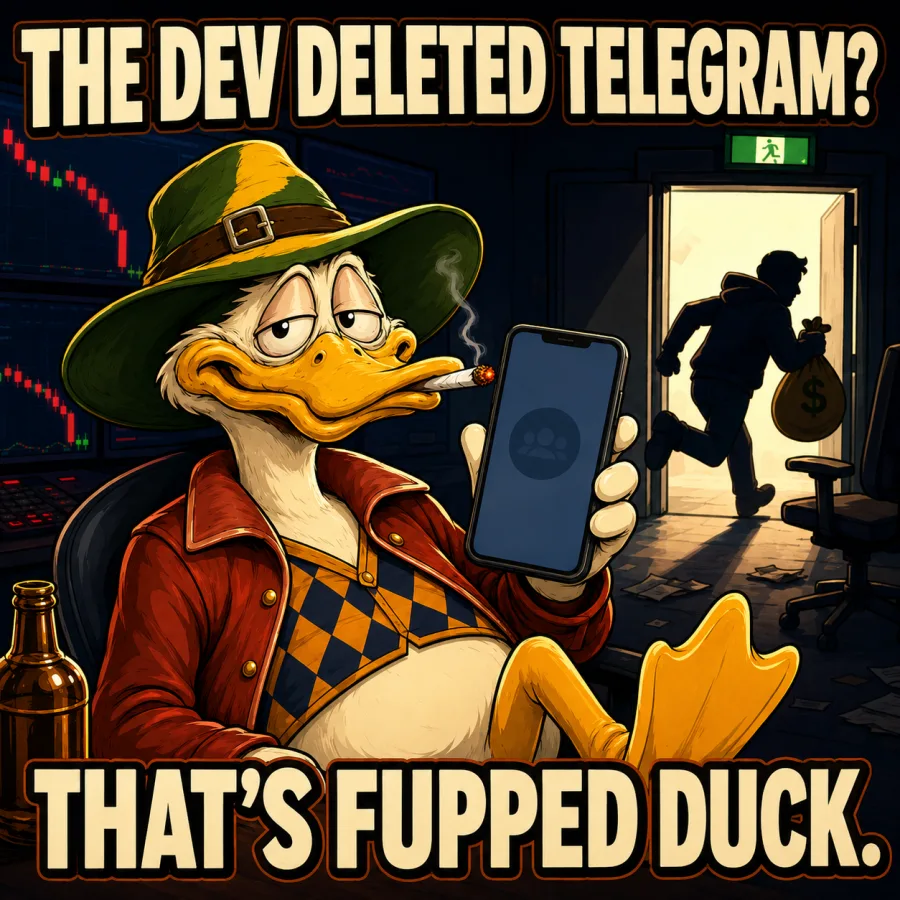 Fup meme: the dev deleted telegram