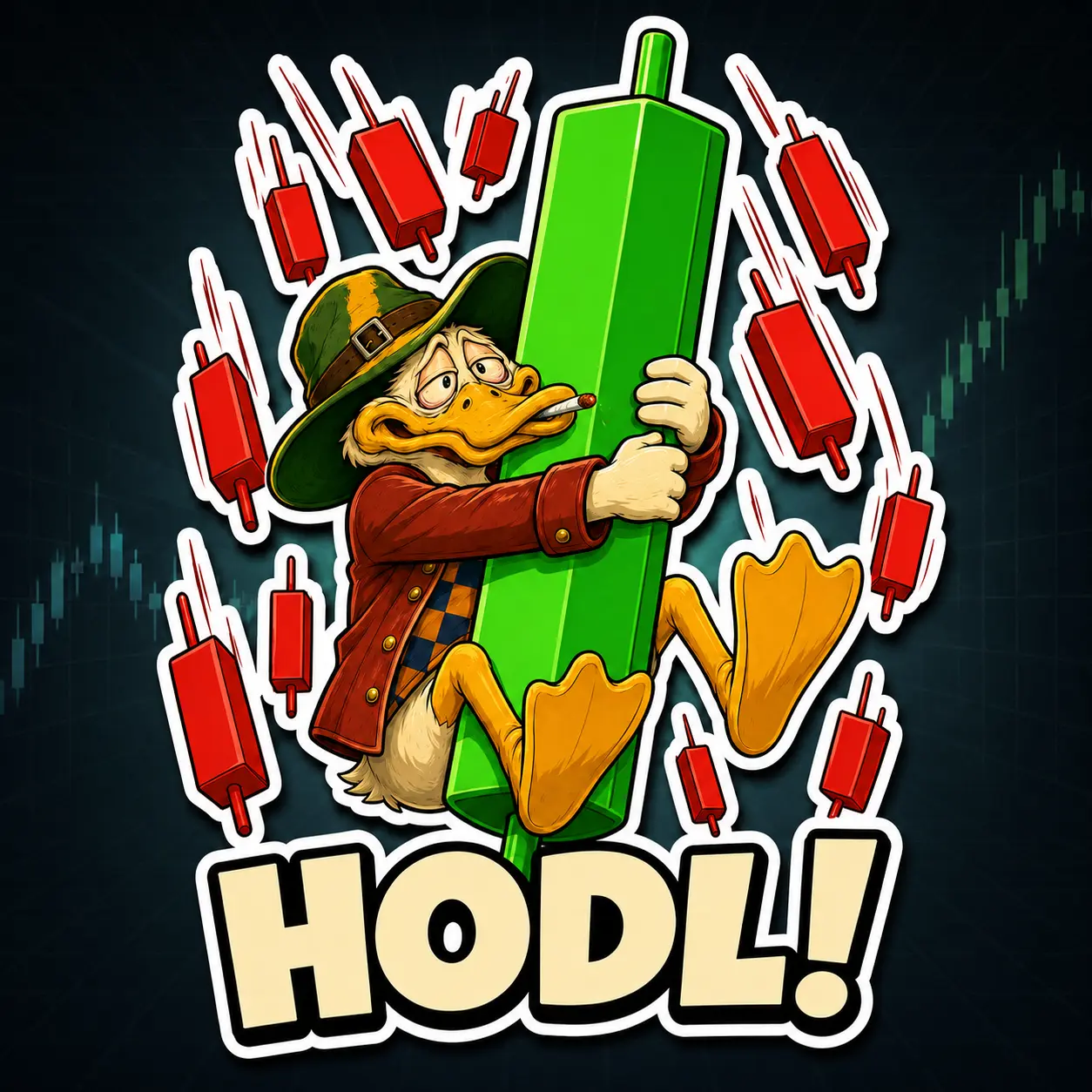 HODL sticker