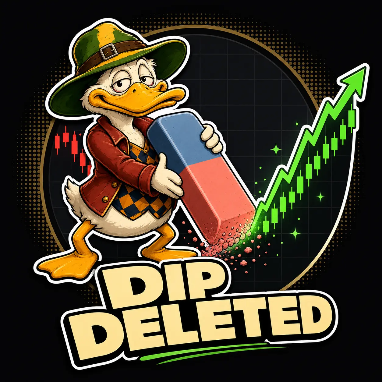 Dip deleted sticker