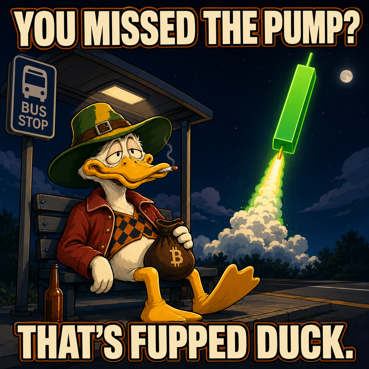 Fup meme: you missed the pump