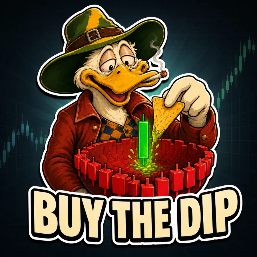 Buy the dip sticker