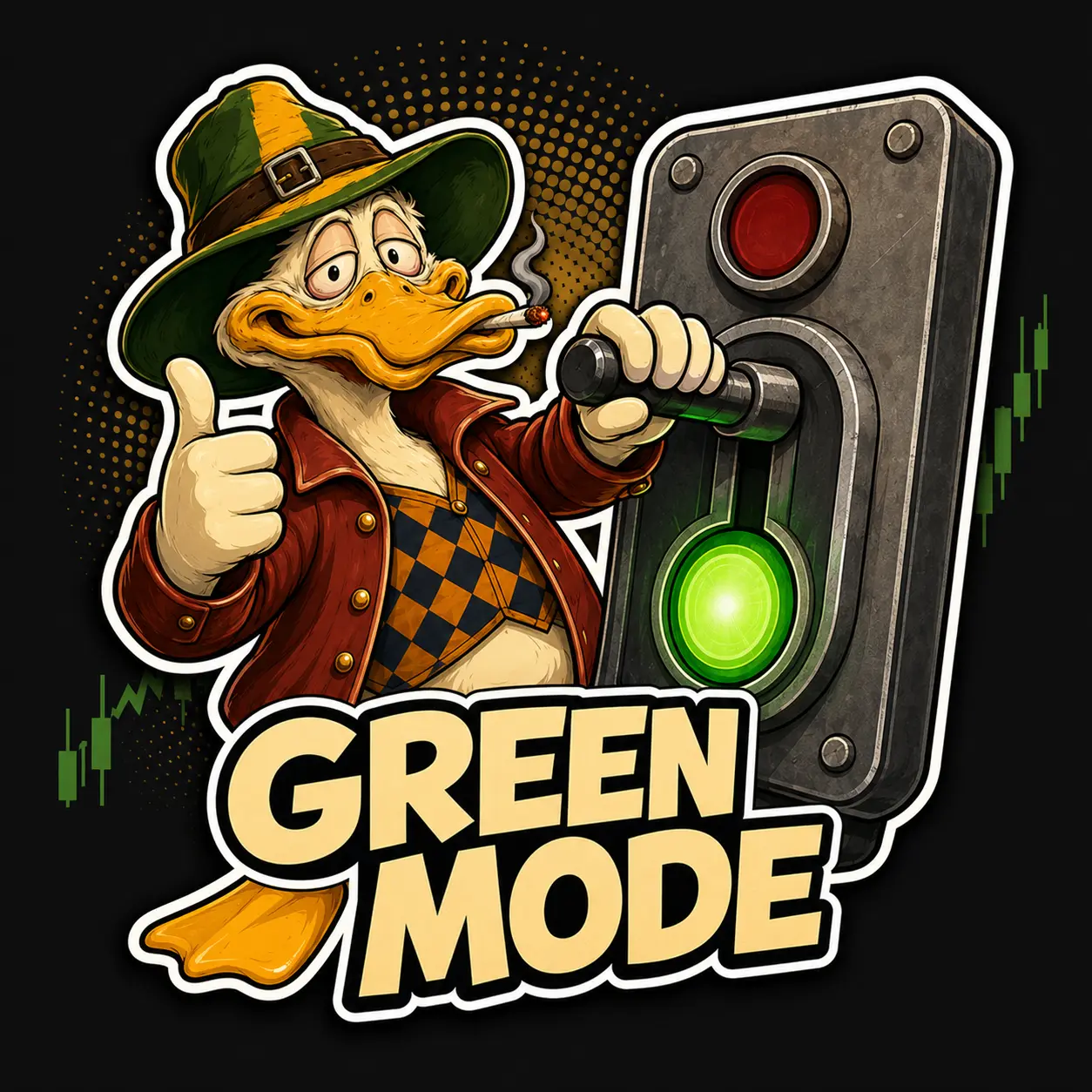 Green mode sticker