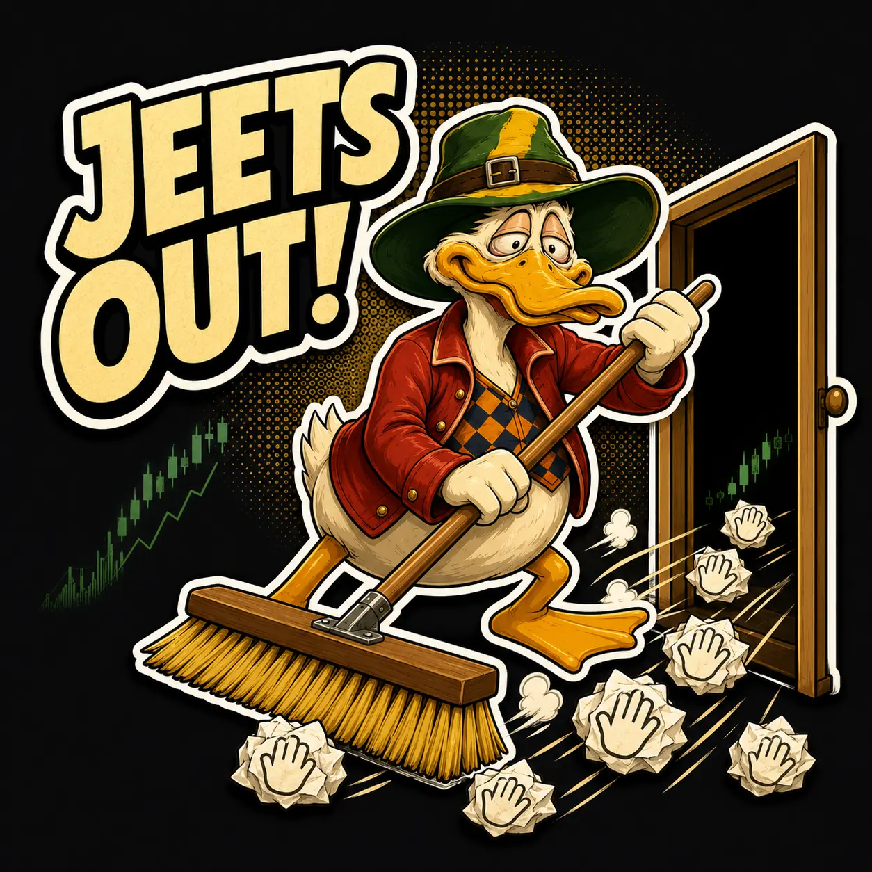 Jeets out sticker
